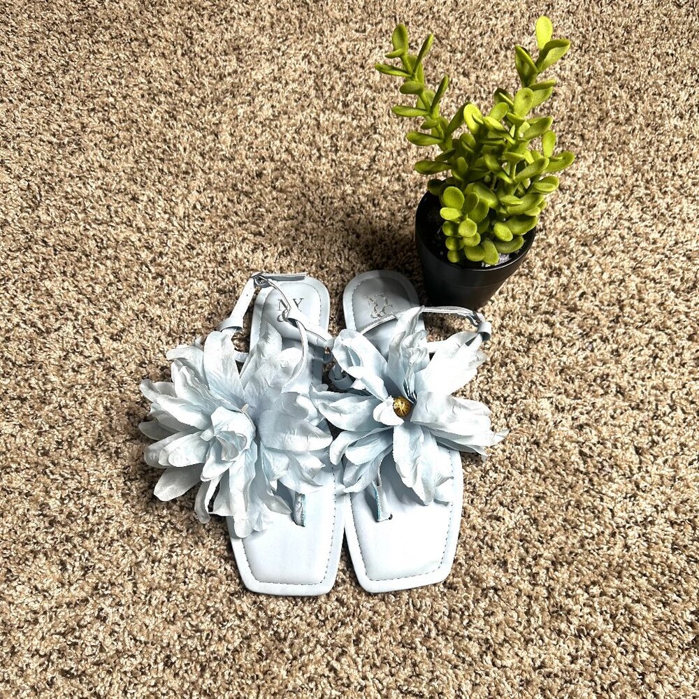 Flora sandals in pastel blue- NEW YORK AND COMPANY